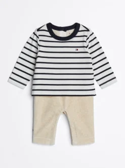 Dziewczynki|Chłopcy*Tommy Hilfiger Jednoczęściowe Ubranko W Paski DESERT SKY STRIPE