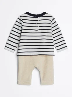 Dziewczynki|Chłopcy*Tommy Hilfiger Jednoczęściowe Ubranko W Paski DESERT SKY STRIPE