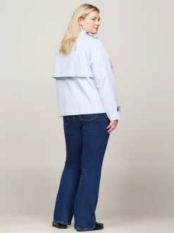 Kurtki & Płaszcze*Tommy Hilfiger Jednorzędowa Kurtka Curve BREEZY BLUE