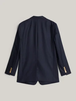 Marynarki*Tommy Hilfiger Jednorzędowa Luźna Marynarka Z Emblematem DESERT SKY