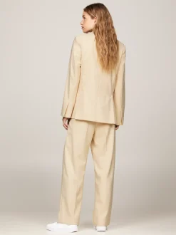 Marynarki*Tommy Hilfiger Jednorzędowa Marynarka O Regularnym Kroju COUNTRY IVORY