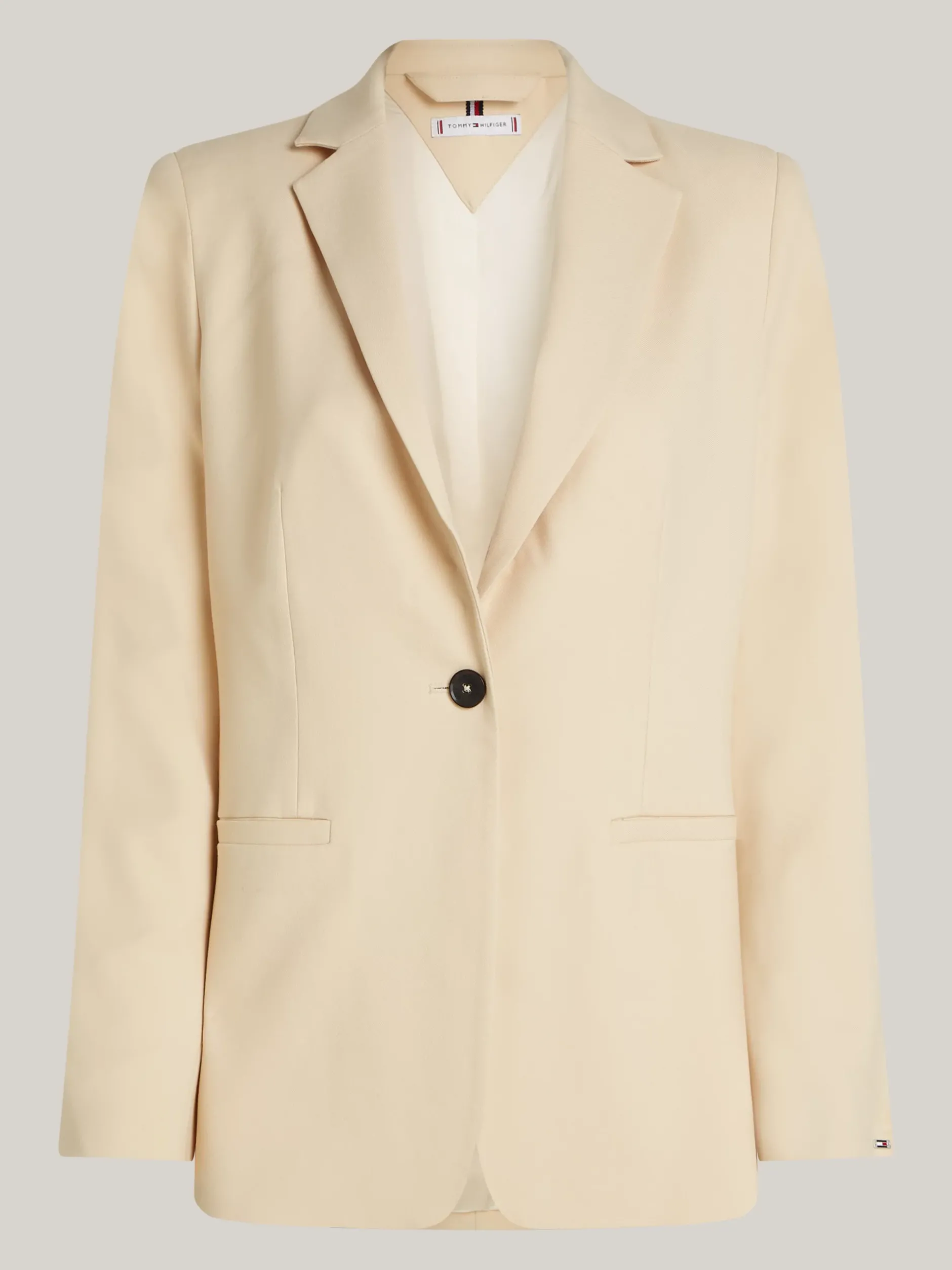 Marynarki*Tommy Hilfiger Jednorzędowa Marynarka O Regularnym Kroju COUNTRY IVORY