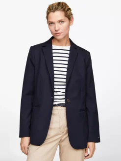 Marynarki*Tommy Hilfiger Jednorzędowa Marynarka O Regularnym Kroju DESERT SKY