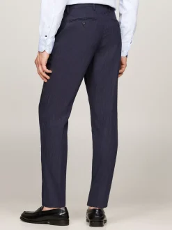 Garnitury I Kostiumy*Tommy Hilfiger Jednorzędowy Dwuczęściowy Garnitur W Prążki BLUE