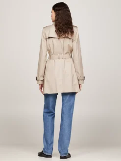 Kurtki & Płaszcze*Tommy Hilfiger Jednorzędowy Trencz MEDIUM TAUPE