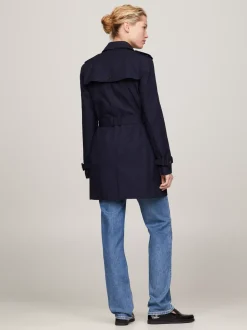 Kurtki & Płaszcze*Tommy Hilfiger Jednorzędowy Trencz MIDNIGHT