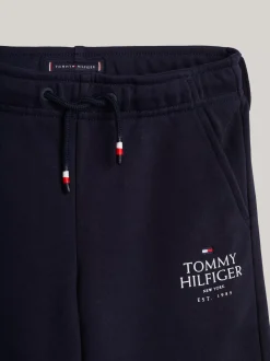 Spodnie I Szorty*Tommy Hilfiger Joggery Adaptive Z Wyhaftowanym Logo DESERT SKY