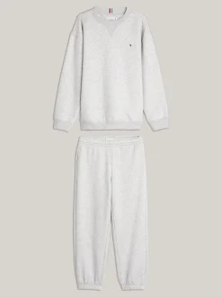 Bluzy Dresowe I Z Kapturem|Bluzy Dresowe I Z Kapturem*Tommy Hilfiger Joggery Essential W Komplecie Ze Swetrem LIGHT GREY HEATHER
