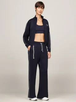 Spodnie*Tommy Hilfiger Joggery Sport Z Szerokimi Nogawkami DESERT SKY