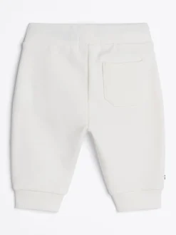 Dziewczynki|Chłopcy*Tommy Hilfiger Joggery Z Bawełny Pętelkowej Z Troczkami ANCIENT WHITE