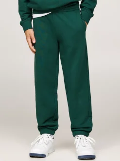 Spodnie, Szorty I Spódnice|Spodnie I Szorty*Tommy Hilfiger Joggery Z Mankietami I Flagą ORNAMENTAL GREEN