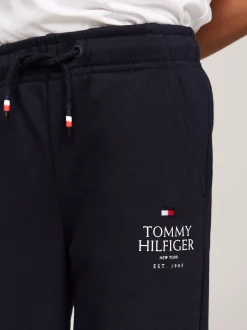 Spodnie I Szorty*Tommy Hilfiger Joggery Z Mankietami I Logo Hilfiger DESERT SKY