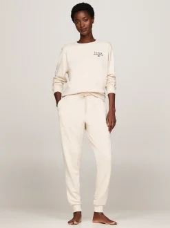 Stroje Domowe*Tommy Hilfiger Joggery Z Mankietami TH Original HEATHERED OAT
