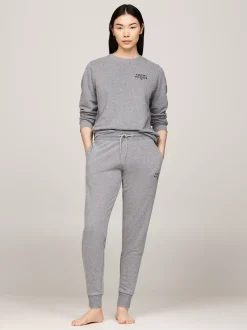 Stroje Domowe*Tommy Hilfiger Joggery Z Mankietami TH Original MID GREY HT