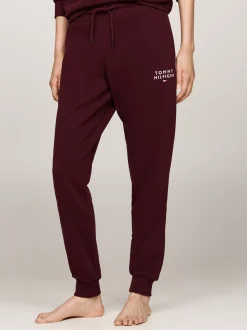 Stroje Domowe*Tommy Hilfiger Joggery Z Mankietami TH Original DEEP BURGUNDY