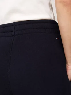 Spodnie*Tommy Hilfiger Joggery Z Mankietami U Dołu I Logo Z Boku DESERT SKY