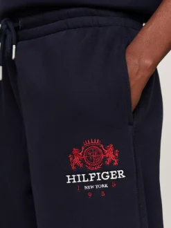 Spodnie*Tommy Hilfiger Joggery Z Mankietami U Dołu I Wyszywanym Logo DESERT SKY