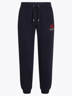 Spodnie*Tommy Hilfiger Joggery Z Mankietami U Dołu I Wyszywanym Logo DESERT SKY