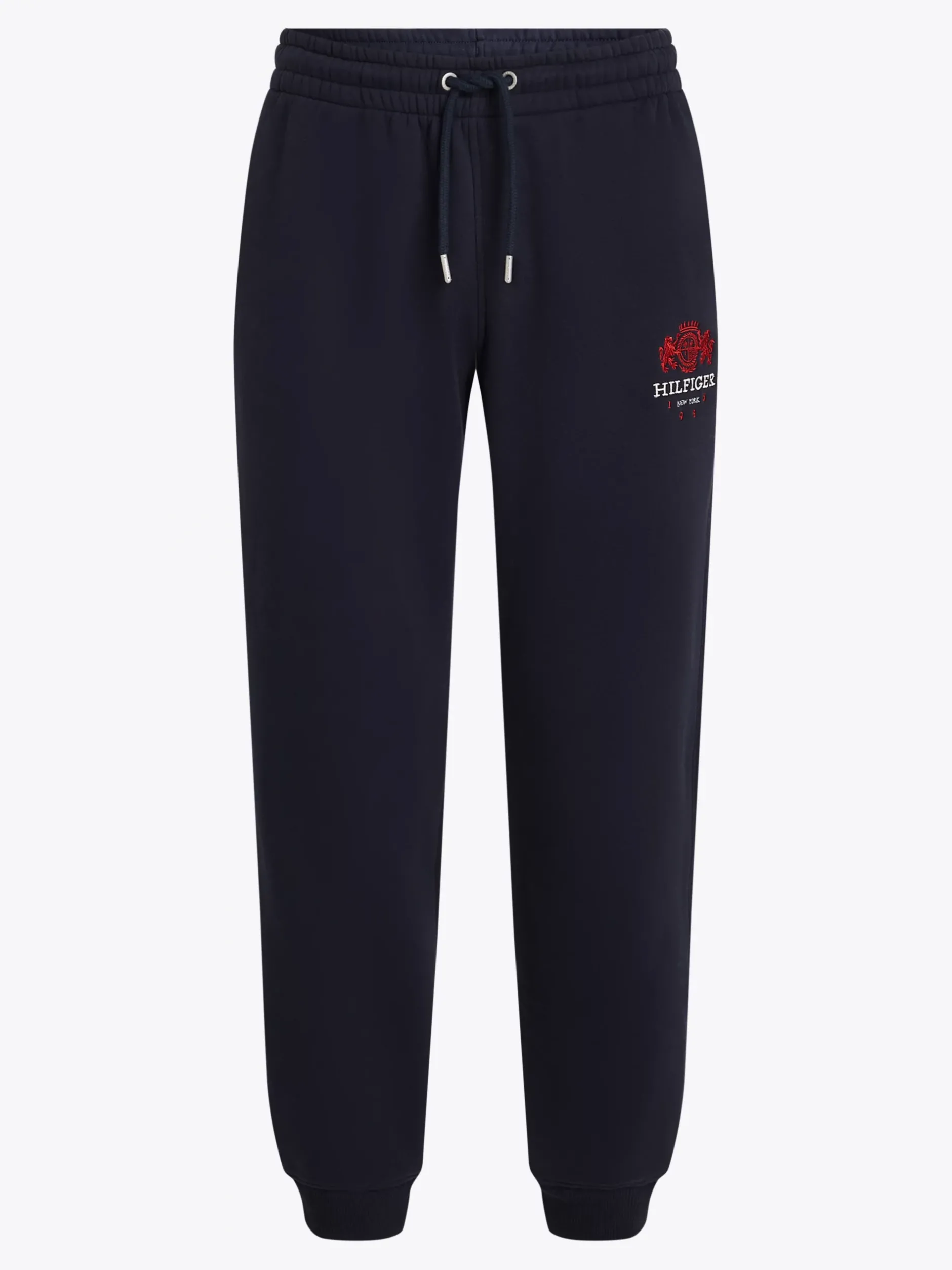 Spodnie*Tommy Hilfiger Joggery Z Mankietami U Dołu I Wyszywanym Logo DESERT SKY