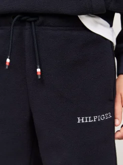 Spodnie, Szorty I Spódnice|Spodnie I Szorty*Tommy Hilfiger Joggery Z Polaru Hilfiger Monotype DESERT SKY