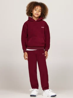 Spodnie I Szorty|Spodnie, Szorty I Spódnice*Tommy Hilfiger Joggery Z Polaru Hilfiger Monotype DEEP ROUGE