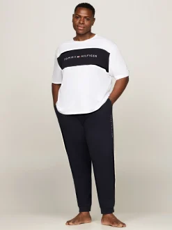 Stroje Domowe*Tommy Hilfiger Joggery Z Troczkami TH Original Plus DESERT SKY