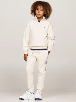 Spodnie, Szorty I Spódnice|Spodnie I Szorty*Tommy Hilfiger Joggery Z Troczkami W Talii I Logo CALICO HEATHER