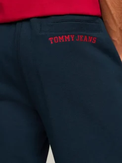 Spodnie*Tommy Hilfiger Joggery Z Wyhaftowanym Logo Varsity Explorer DARK NIGHT NAVY