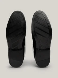 Botki*Tommy Hilfiger Kalosze Do Kolan Z Monogramem TH BLACK