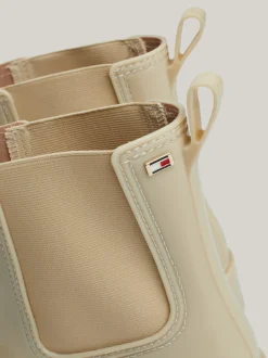 Botki*Tommy Hilfiger Kalosze Na Podeszwie Z Protektorem COUNTRY IVORY