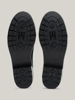 Botki*Tommy Hilfiger Kalosze Na Podeszwie Z Protektorem BLACK