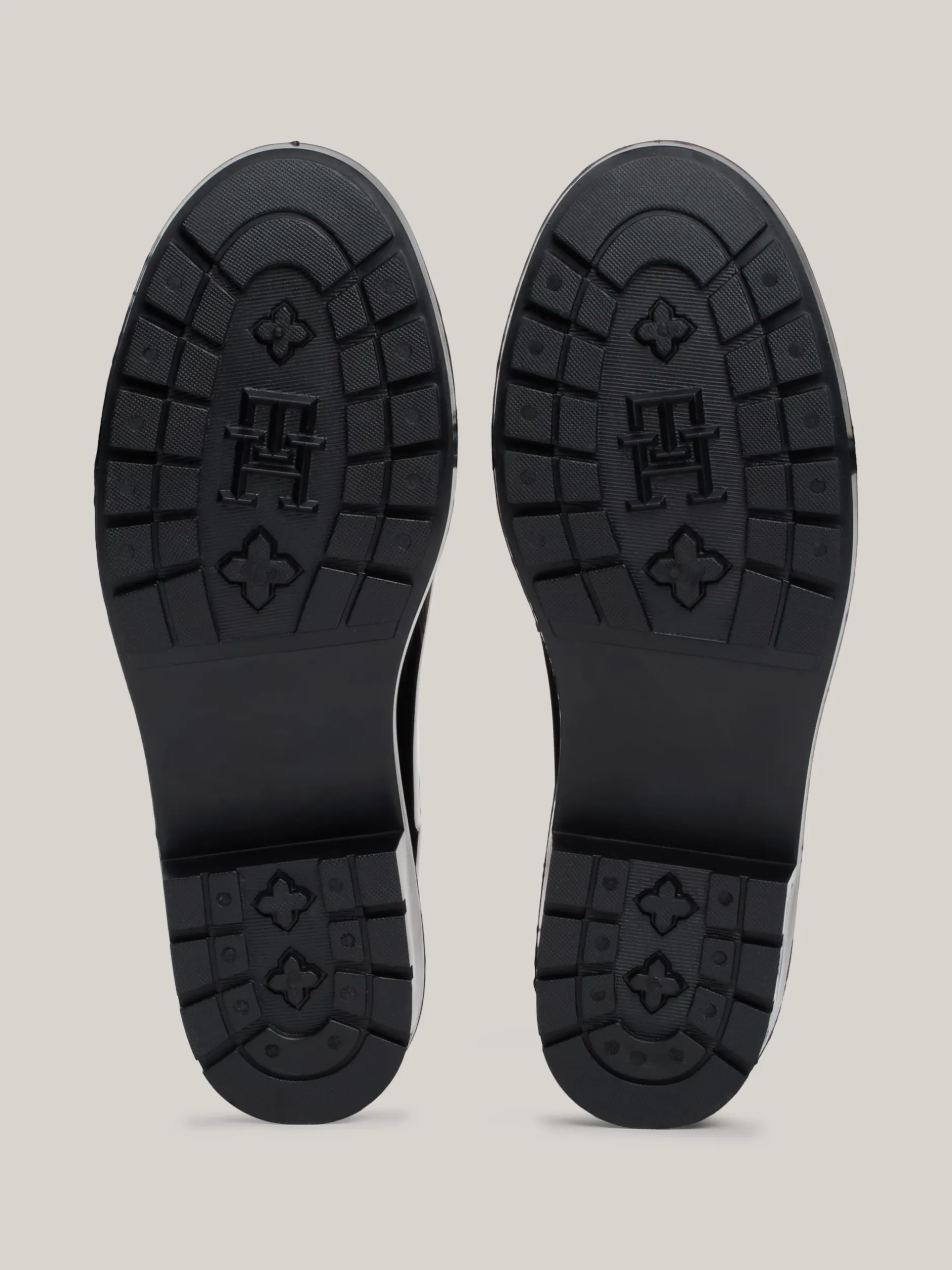 Botki*Tommy Hilfiger Kalosze Na Podeszwie Z Protektorem BLACK