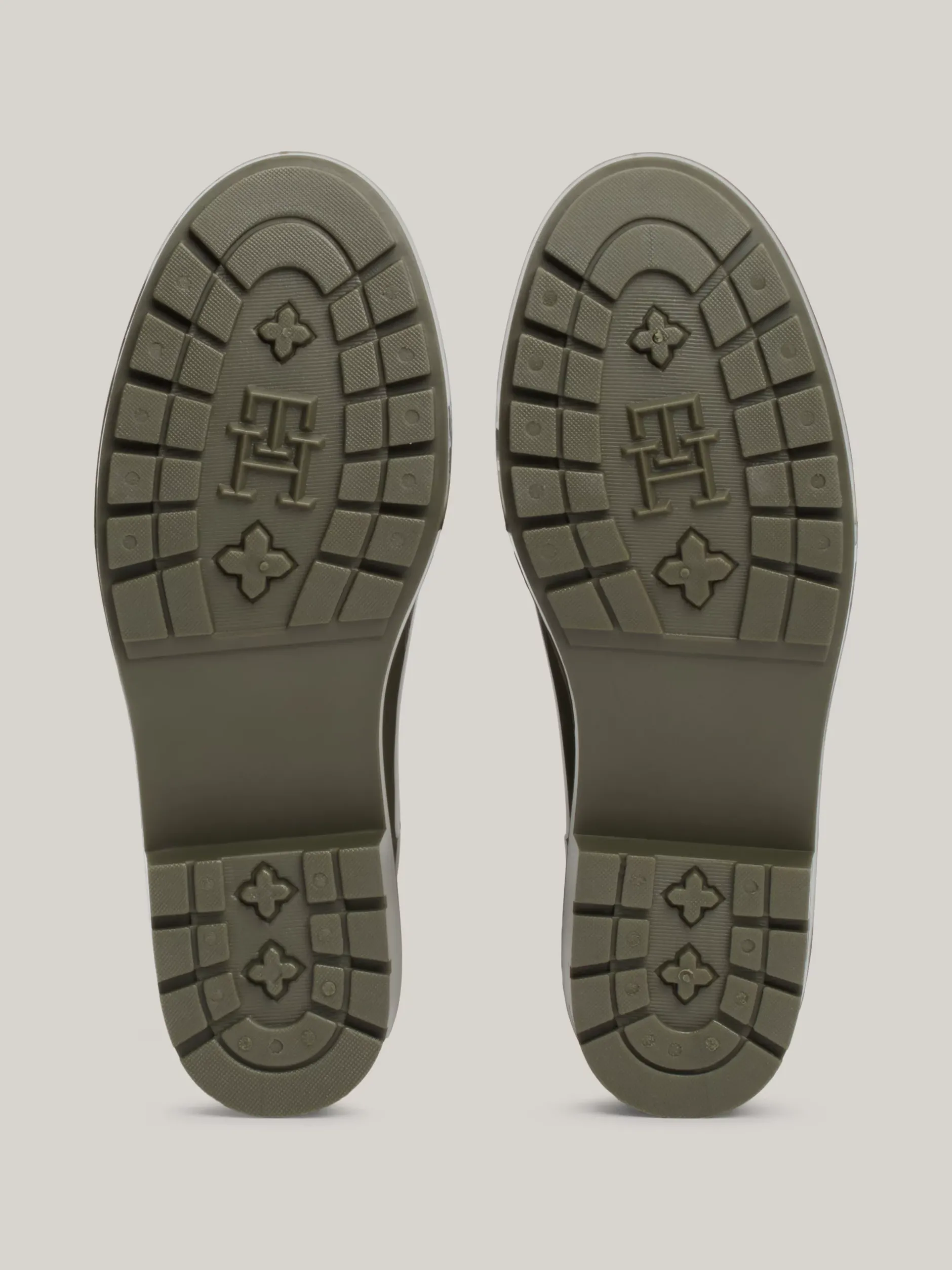 Botki*Tommy Hilfiger Kalosze Na Podeszwie Z Protektorem UTILITY OLIVE