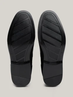 Botki*Tommy Hilfiger Kalosze Z Lakierowanej Gumy BLACK