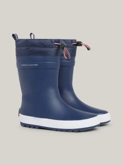 Obuwie I Akcesoria|Obuwie I Akcesoria*Tommy Hilfiger Kalosze Z Troczkami I Logo BLUE
