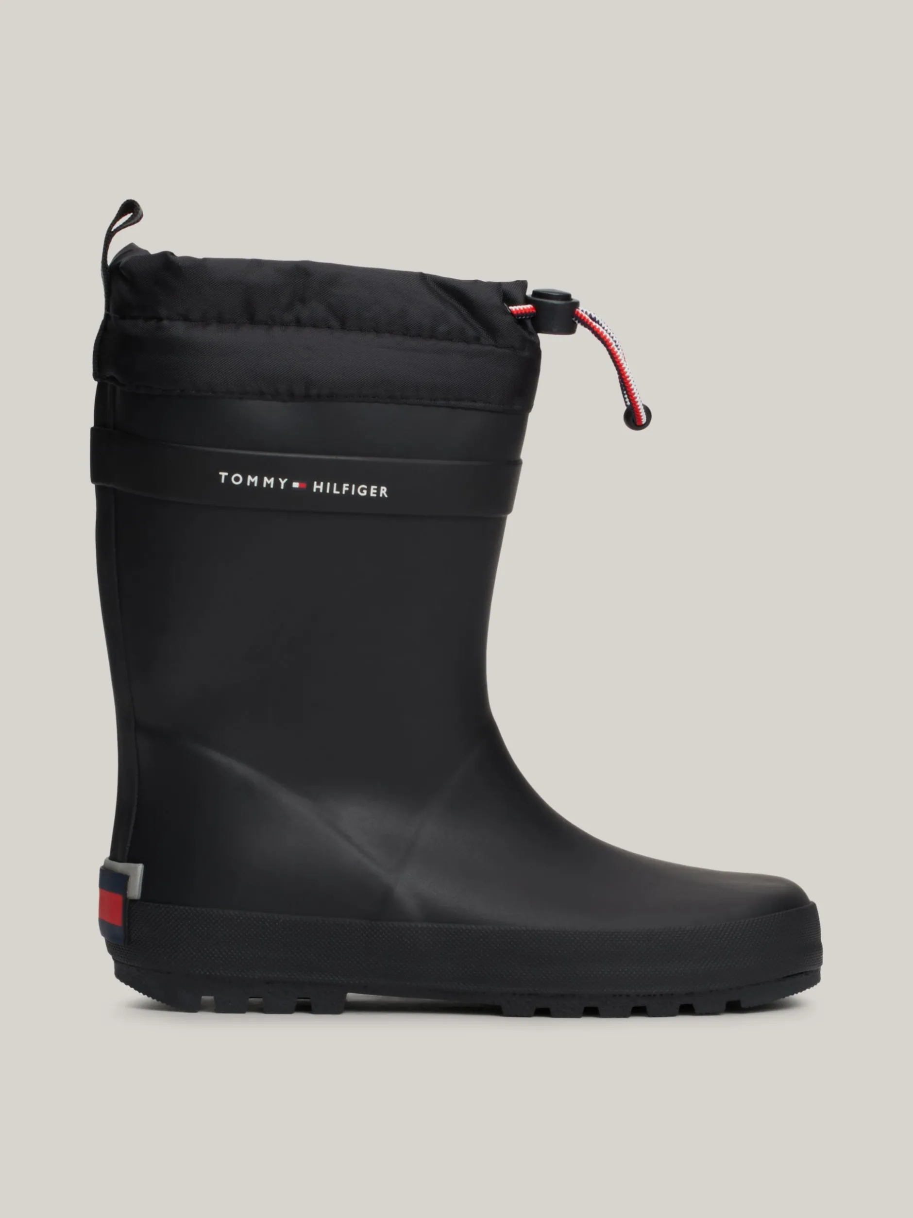 Obuwie I Akcesoria|Obuwie I Akcesoria*Tommy Hilfiger Kalosze Z Troczkami I Logo BLACK