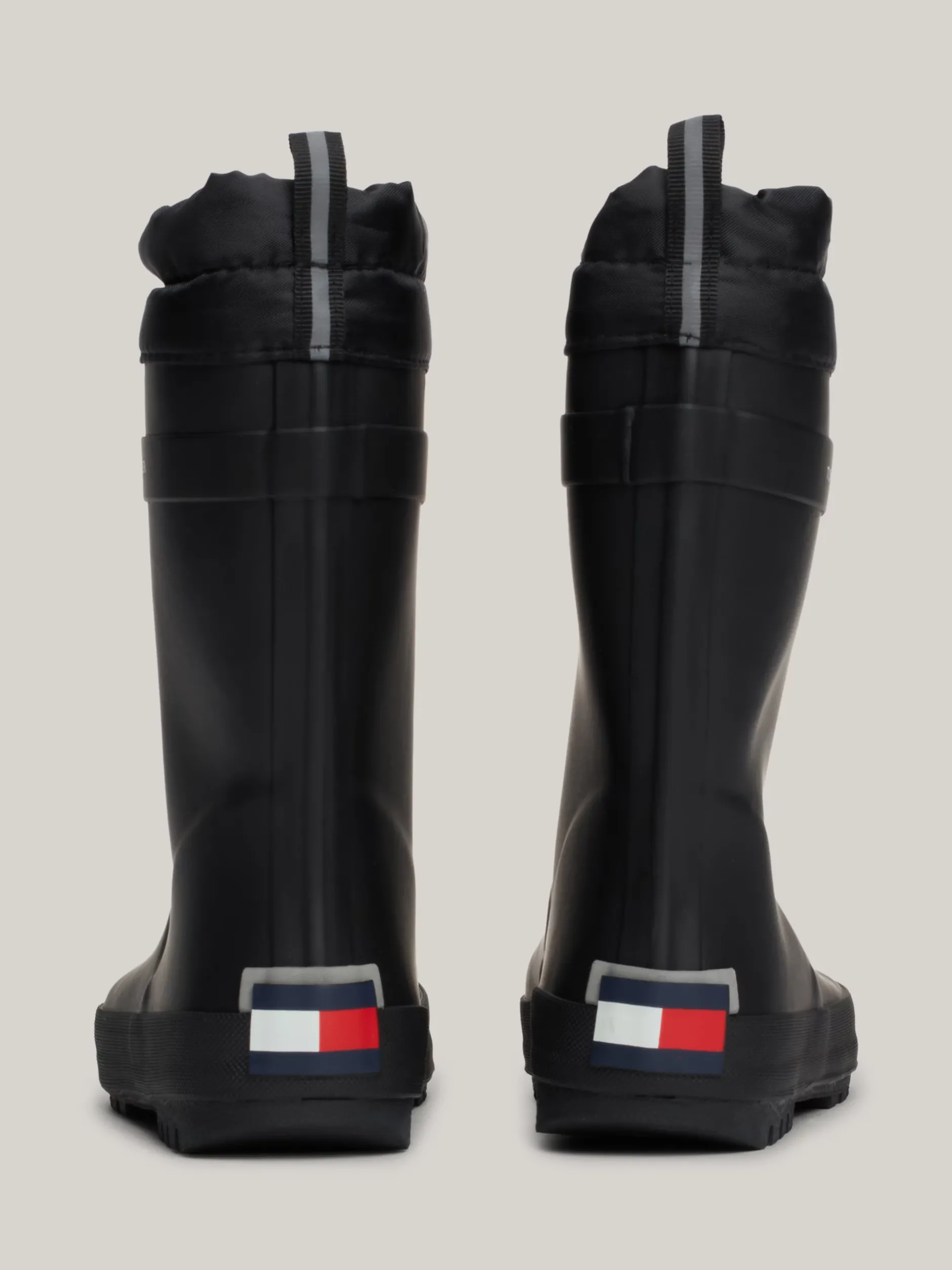 Obuwie I Akcesoria|Obuwie I Akcesoria*Tommy Hilfiger Kalosze Z Troczkami I Logo BLACK