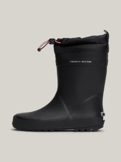 Obuwie I Akcesoria|Obuwie I Akcesoria*Tommy Hilfiger Kalosze Z Troczkami I Logo BLACK