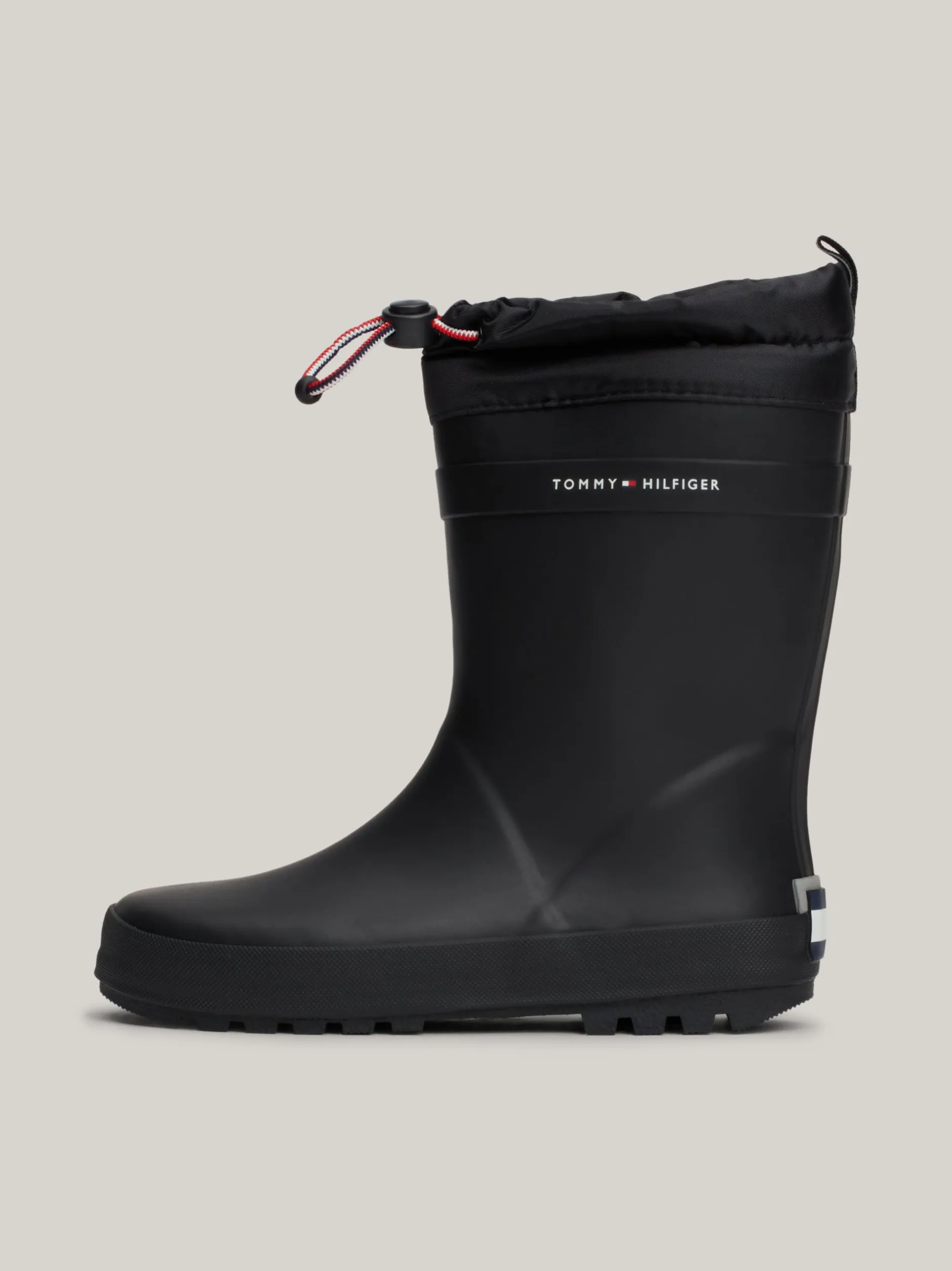 Obuwie I Akcesoria|Obuwie I Akcesoria*Tommy Hilfiger Kalosze Z Troczkami I Logo BLACK