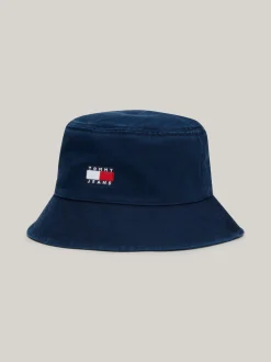 Czapki I Szaliki*Tommy Hilfiger Kapelusz Rybacki Heritage Z Logo DARK NIGHT NAVY