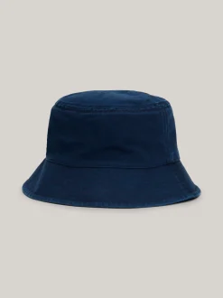 Czapki I Szaliki*Tommy Hilfiger Kapelusz Rybacki Heritage Z Logo DARK NIGHT NAVY