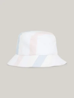 Czapki I Szaliki*Tommy Hilfiger Kapelusz Rybacki Z Monogramem TH STRIPES MIX