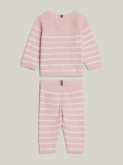 Dziewczynki|Chłopcy*Tommy Hilfiger Kardigan I Joggery W Opakowaniu Podarunkowym SOFT ROSE STRIPE