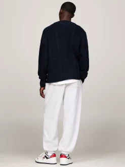 Swetry|Dzianina*Tommy Hilfiger Kardigan O Kroju Pudełkowym Z Naszywką Tommy DARK NIGHT NAVY