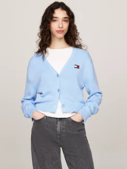Kardigany|Dzianina*Tommy Hilfiger Kardigan O Pudełkowym Kroju VESSEL BLUE