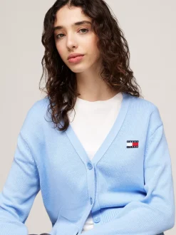 Kardigany|Dzianina*Tommy Hilfiger Kardigan O Pudełkowym Kroju VESSEL BLUE