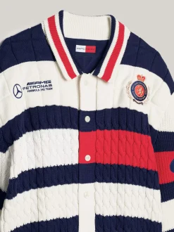 Kardigany|Dzianina*Tommy Hilfiger Kardigan Rugby Tommy X Mercedes F1 X CR YALE NAVY