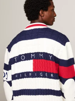 Kardigany|Dzianina*Tommy Hilfiger Kardigan Rugby Tommy X Mercedes F1 X CR YALE NAVY
