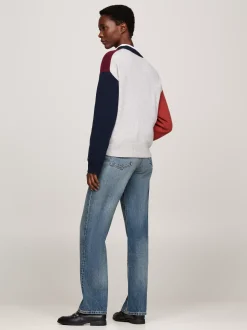 Dzianina|Kardigany*Tommy Hilfiger Kardigan Z Blokami Kolorów Z Kaszmirem DEEP ROUGE