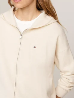 Kardigany|Dzianina*Tommy Hilfiger Kardigan Z Kapturem I Zapięciem Na Zamek CLASSIC BEIGE